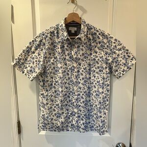 Sun & Stone Linen Blend Button Up S